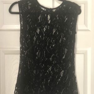 Peplum black lace